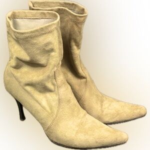 SOLD! Donald J Pliner Couture Suede Point Toe Pump Booties Italian 11